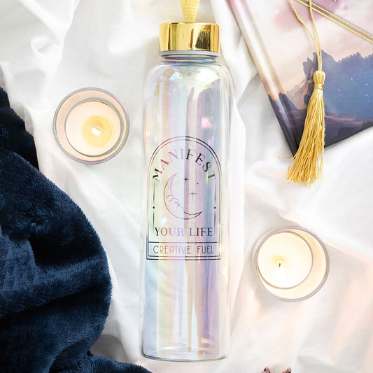 MANIFESTA A TUA VIDA | GARRAFA DE VIDRO