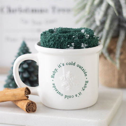 BABY IT´S COLD OUTSIDE | KIT CANECA + MEIAS
